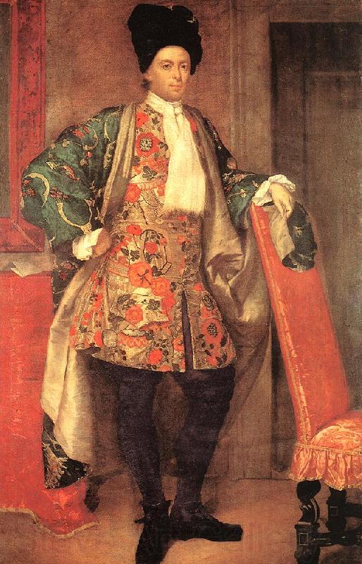 GHISLANDI, Vittore Portrait of Count Giovanni Battista Vailetti dfhj Spain oil painting art
